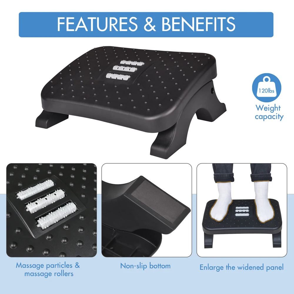 Apoio para os pés ergonômico s - Footrest Under Desk avaliação e preço